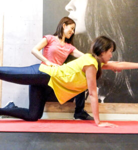 Posture-focused core training session with stability guidance